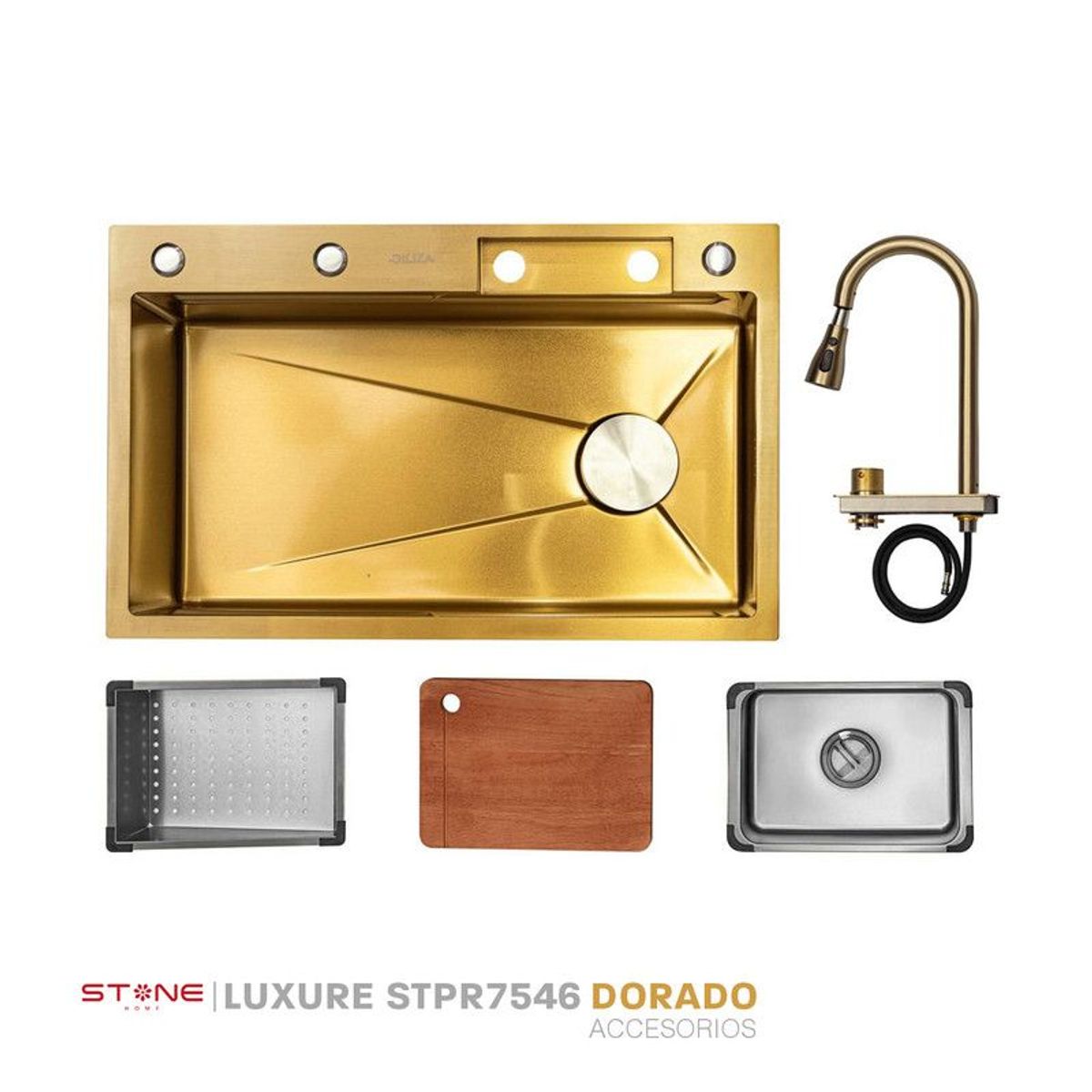 STONE - LAVADERO MULTIFUNCIONAL LUXURE GOLDEN STPR7546G  STONE