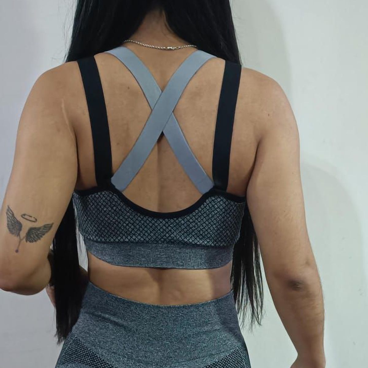 GENERICO - conjunto deportivo top y sport  con Scrunch efecto Push Up