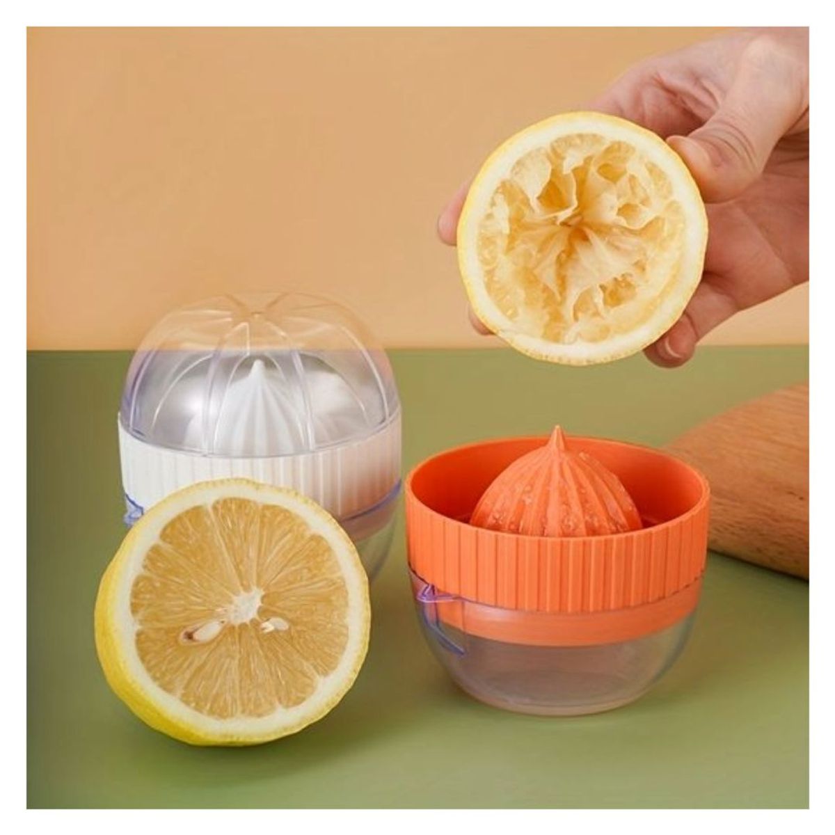 GENERICO - Exprimidor Manual de Naranja Portátil Color Blanco