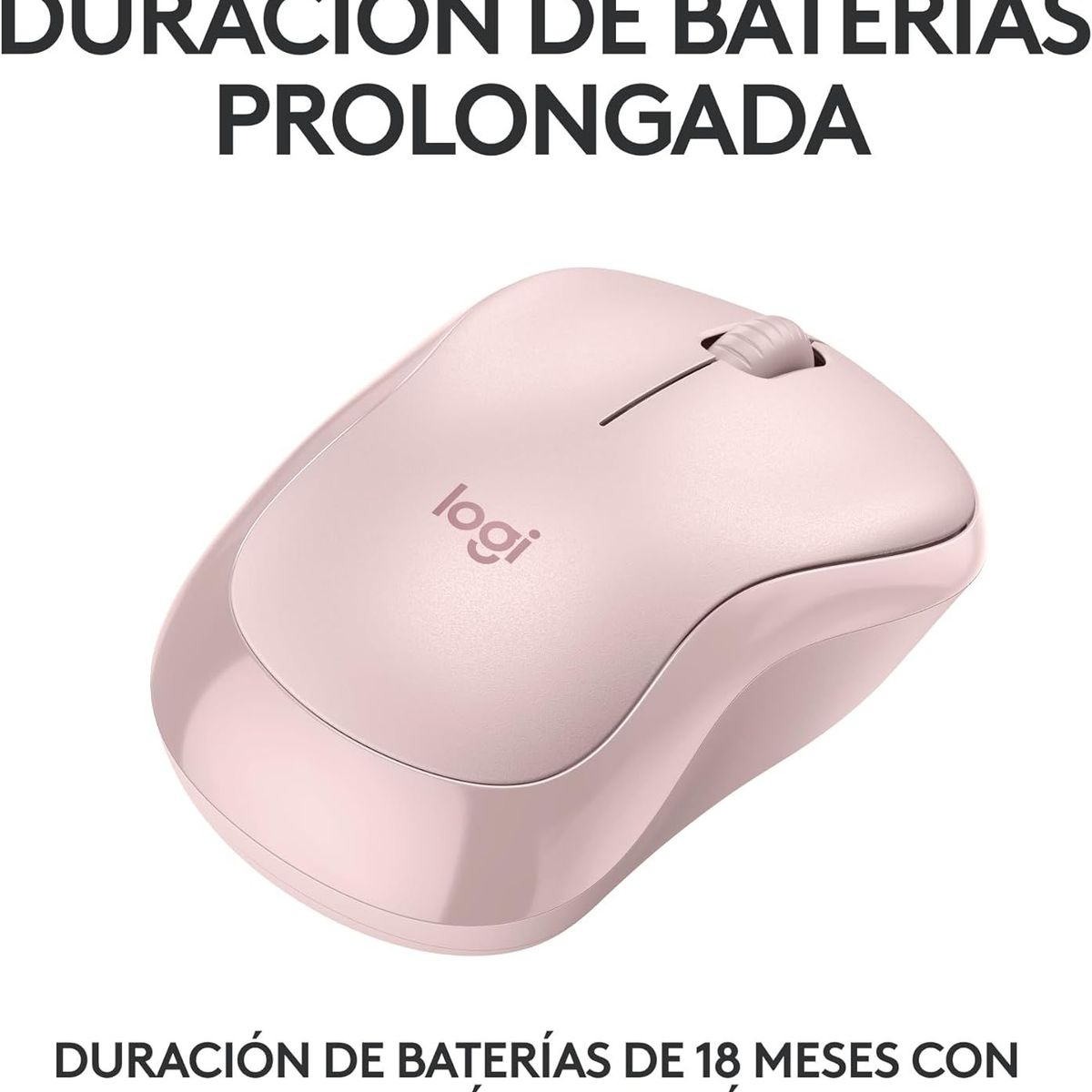 LOGITECH - Mouse Logitech M240 Silent Wireless Bluetooth Rosado