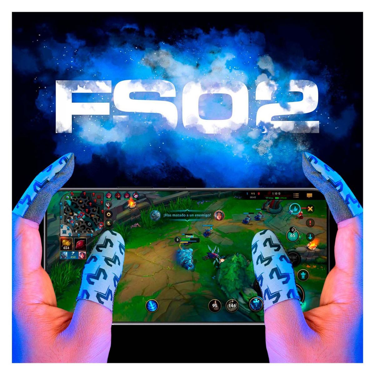 MEMO - Dedales Fundas Gamer Profesionales Fibra de Plata FS02 MEMO