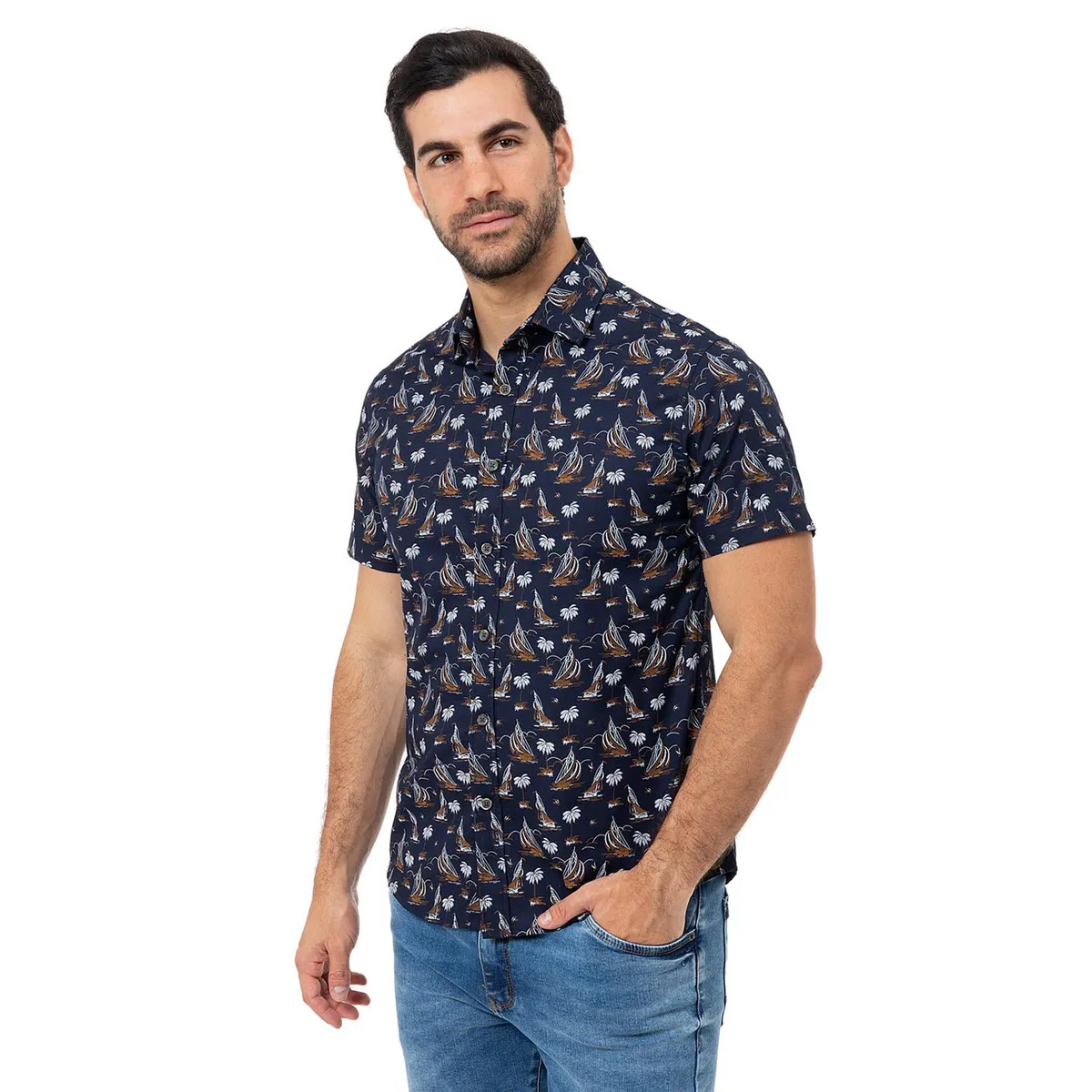 PIONIER - Camisa Popelina Hombre Facuhndo Pionier