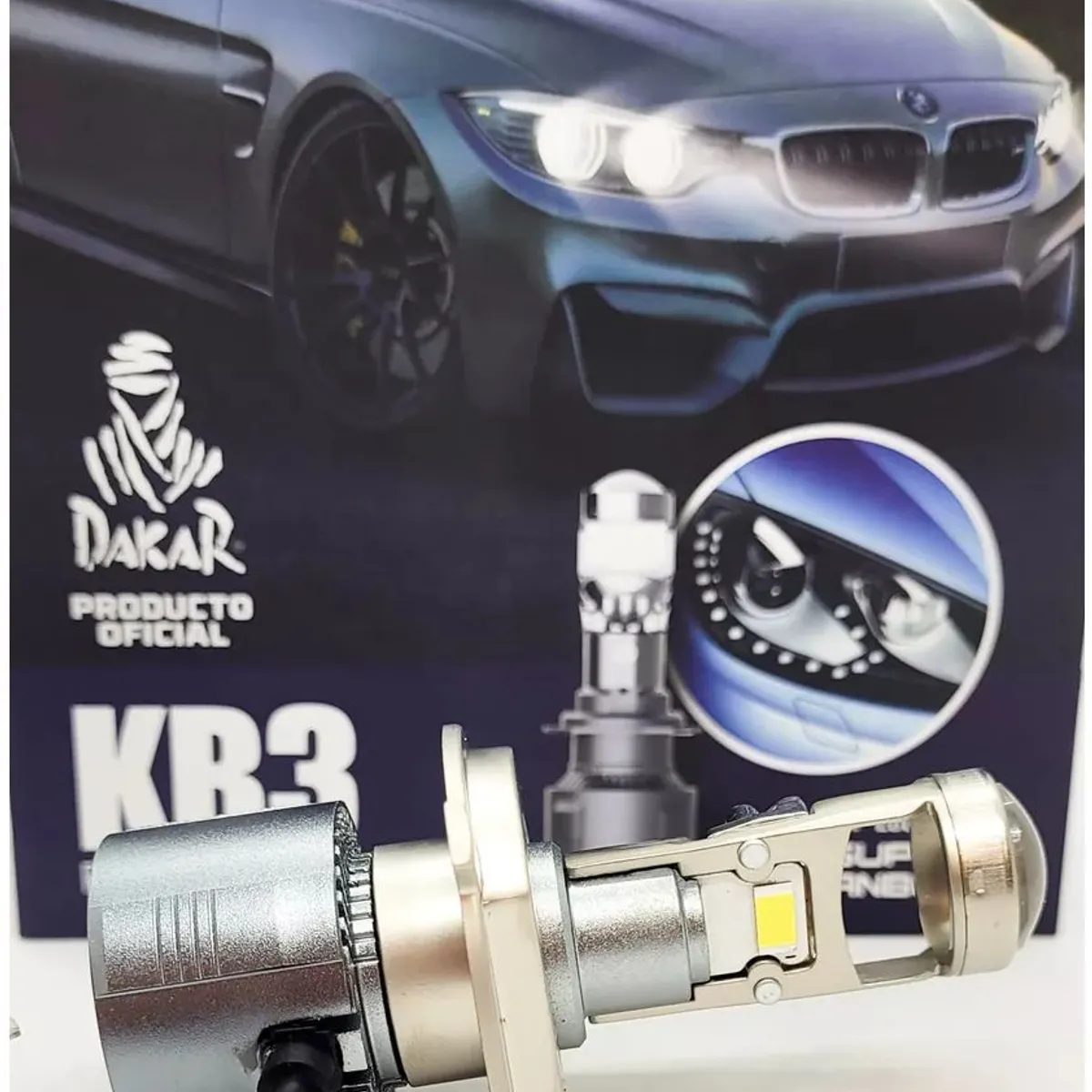 KOBO - Kit Cree Led Kb3 H4 Super Canbus Con Lupa