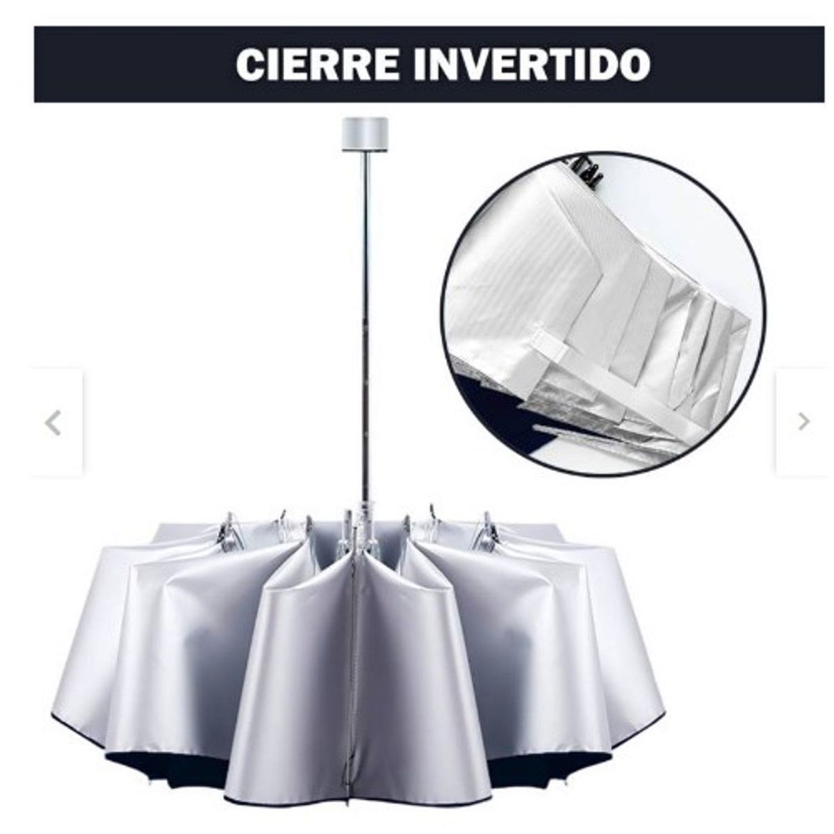 GENERICO - Sombrilla Plegable  Portatil +Funda A1 NEGRO