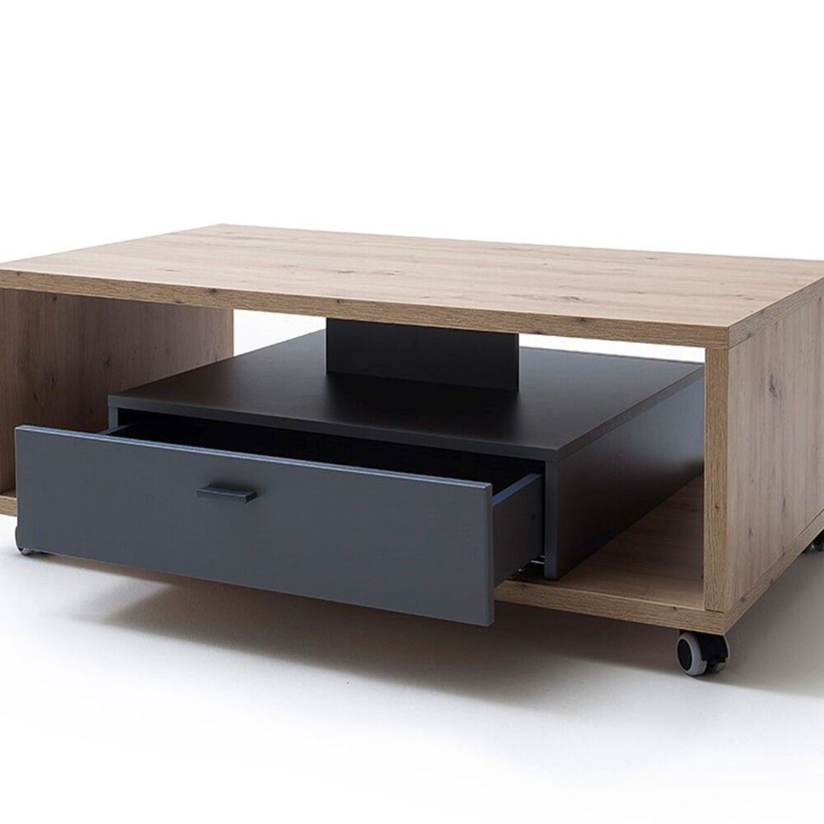 TU MESITA - Mesa de Centro con ruedas Mafa color DunaNegro TU MESITA