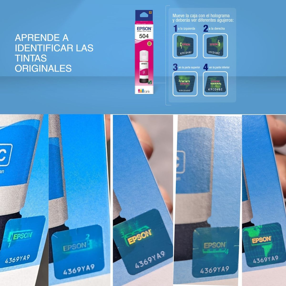 EPSON - KIT DE 4 TINTAS EPSON 504, ORIGINALES