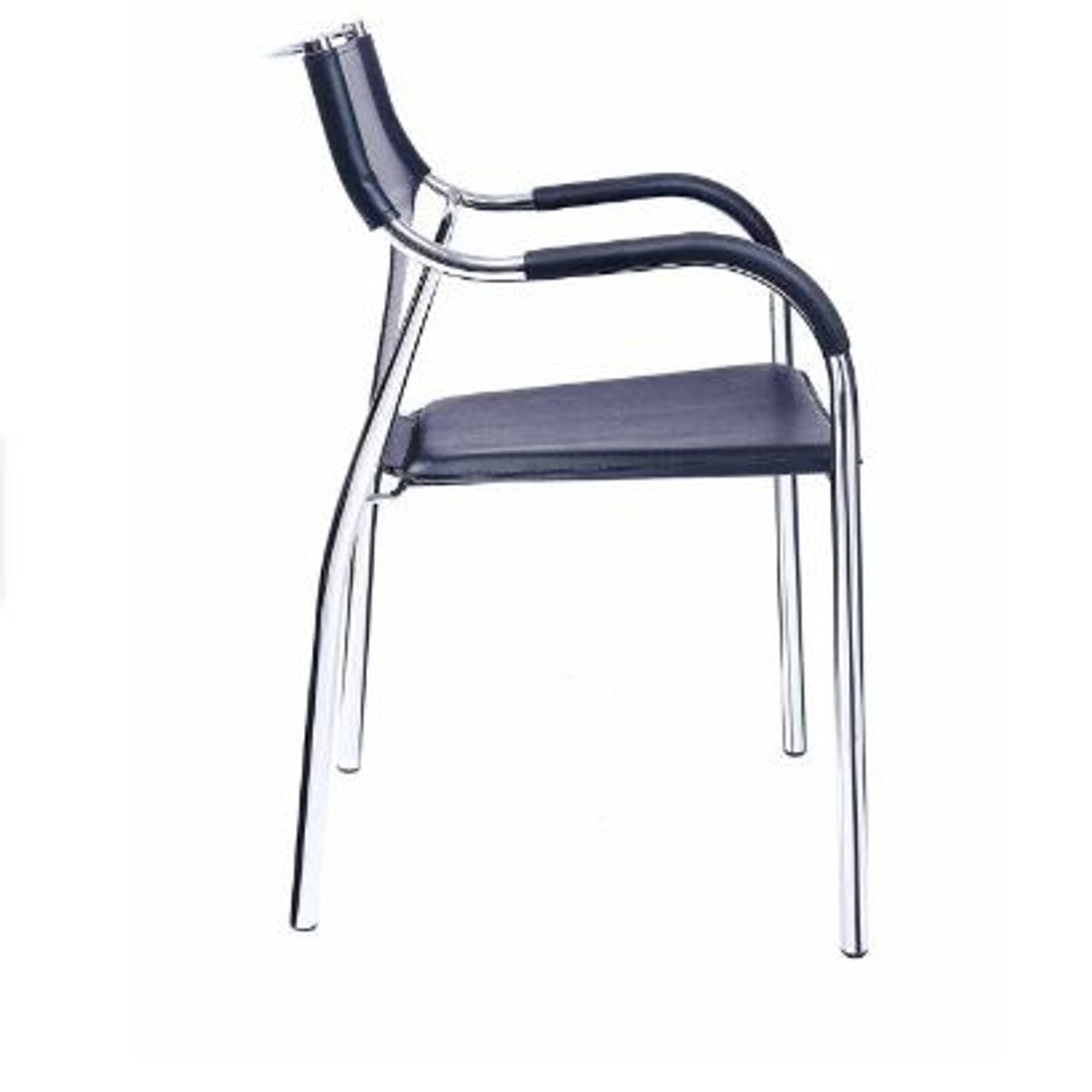 OFIDEAS - SILLA FIJA DE OFICINA Y ESCRITORIO COLOR NEGRO- OFIDEAS