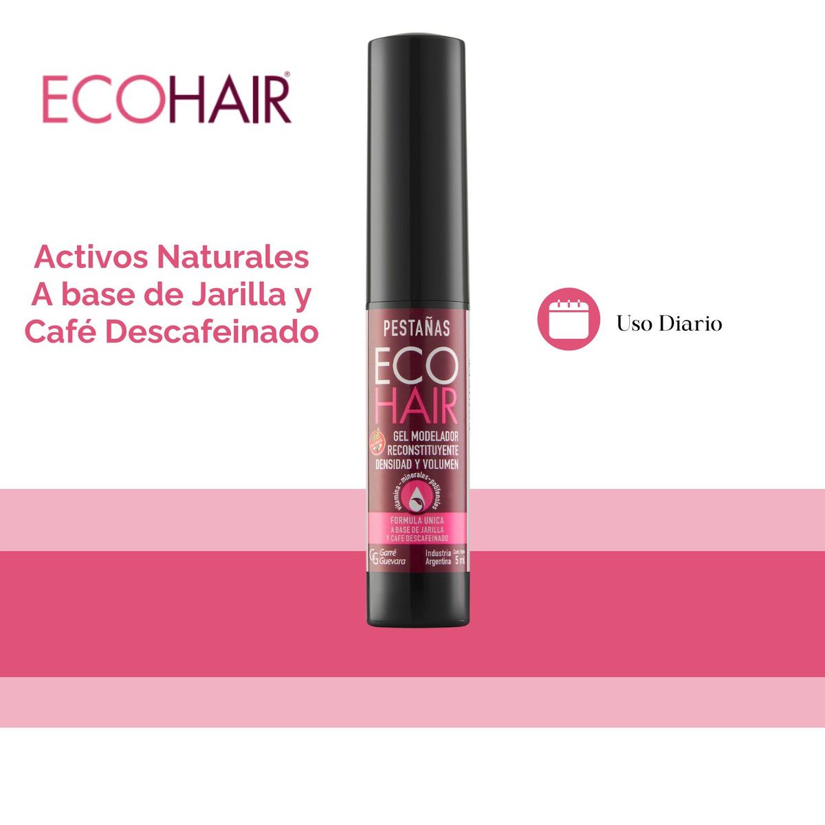 ECO HAIR - Gel Modelador Reconstituyente de Pestañas ECO HAIR 5ml