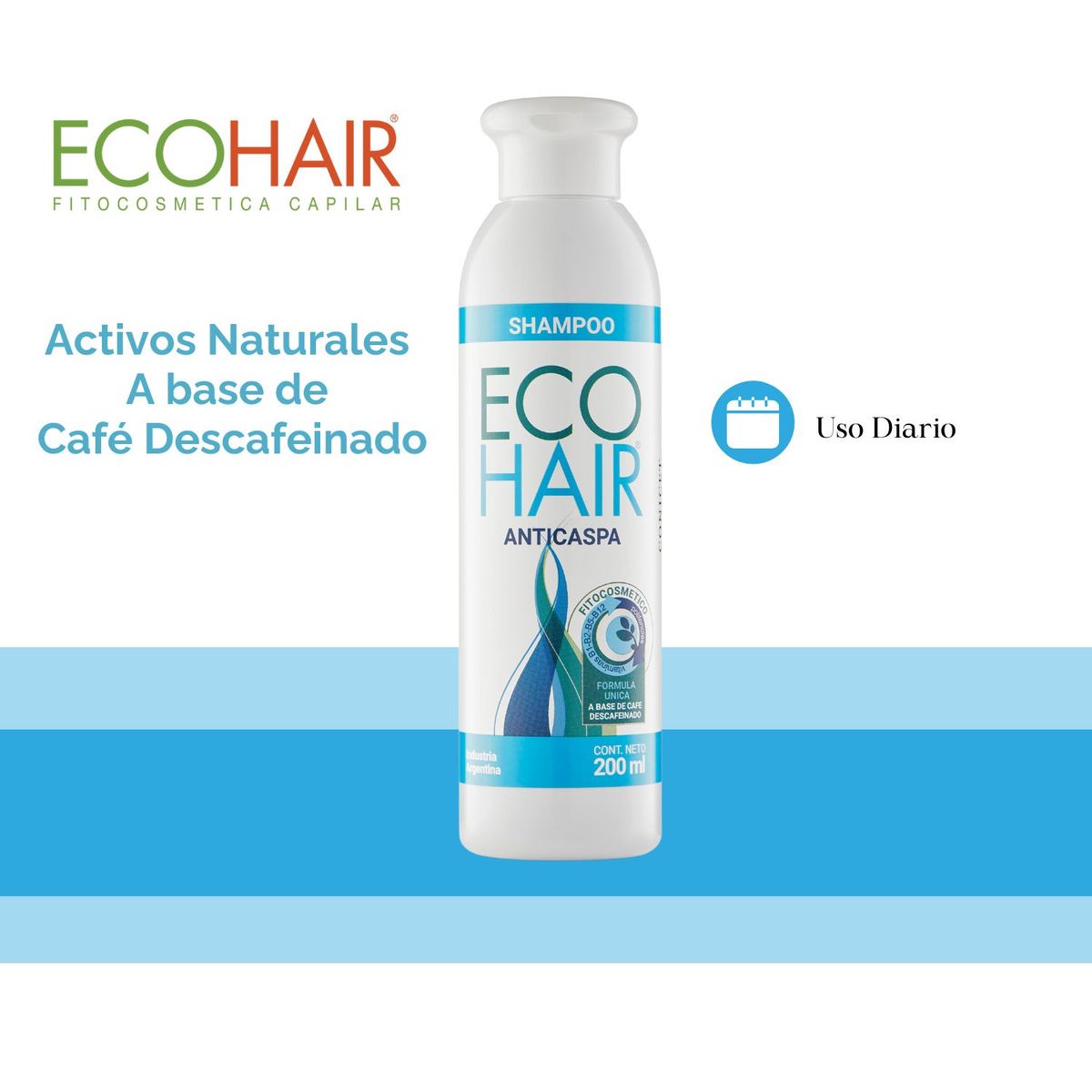 ECO HAIR - Shampoo Anticaspa ECO HAIR 200ml