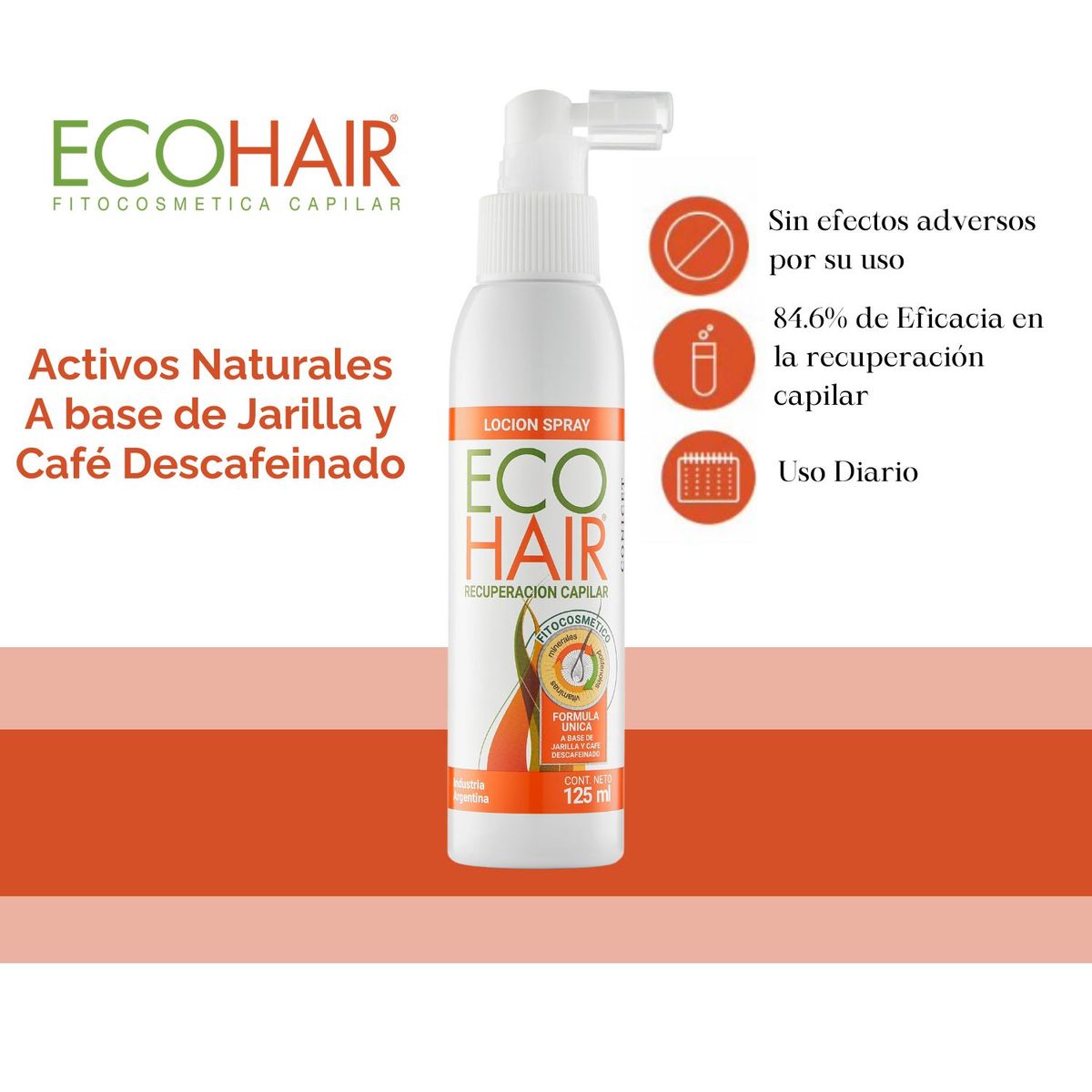 ECO HAIR - Loción Spray Recuperación Capilar ECO HAIR 125ml