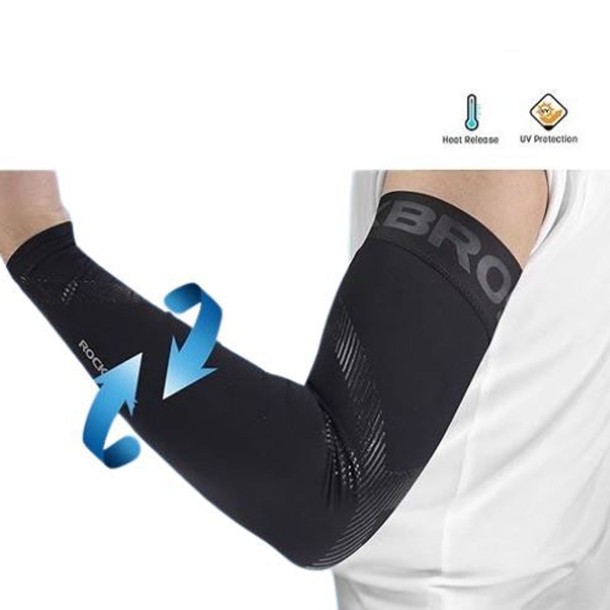 ROCKBROS - Mangas Deportivas Rockbros Con Protección UV Xt056 Talla S