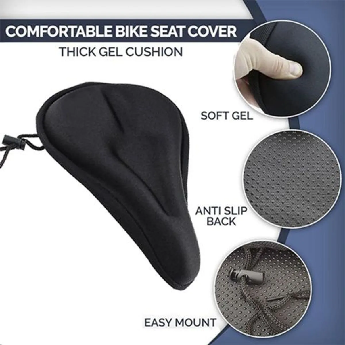 GENERICO - Forro Funda Asiento De Bicicleta Ejercicio Cojin Acolchado