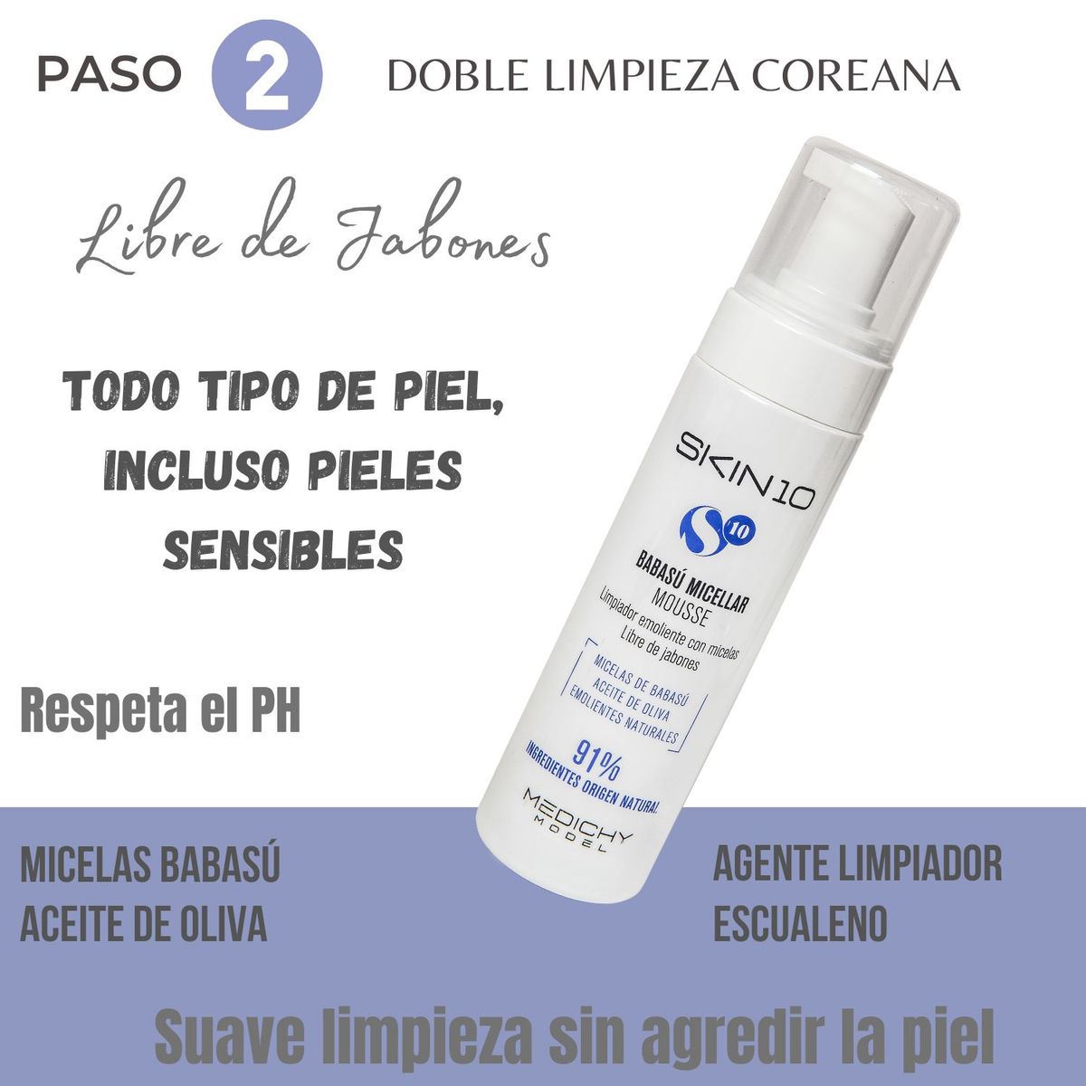 SKIN10 - Babasú Micellar Mousse SKIN10 200 ml_123