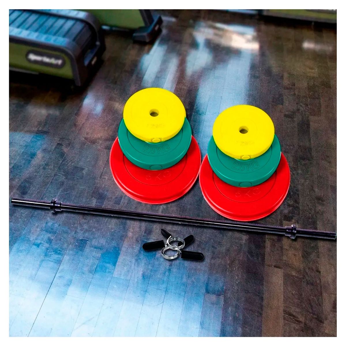 ATLETIS - Barra recta color 20 kilos Atletis