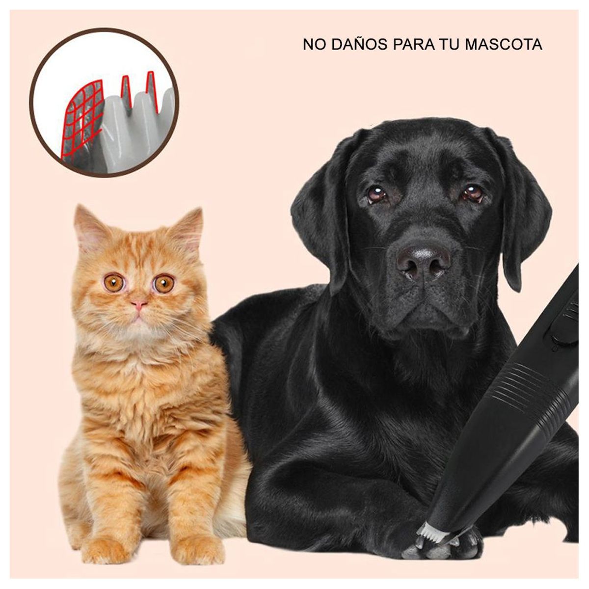 GENERICO - Cortapelo Electrico Pelo de Patas Perros MOS310029 Azul