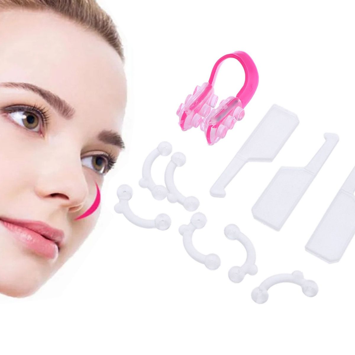 GENERICO - corrector de nariz Y Punta Delgada  invisible 2 set 20 und