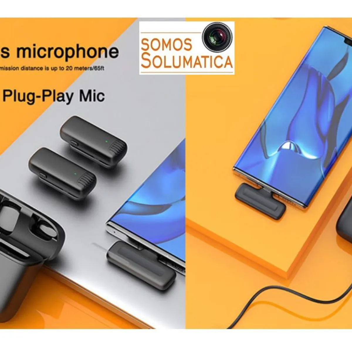 OEM - Micrófono Inalámbrico J13 - Lightning para Iphone - Redes Sociales