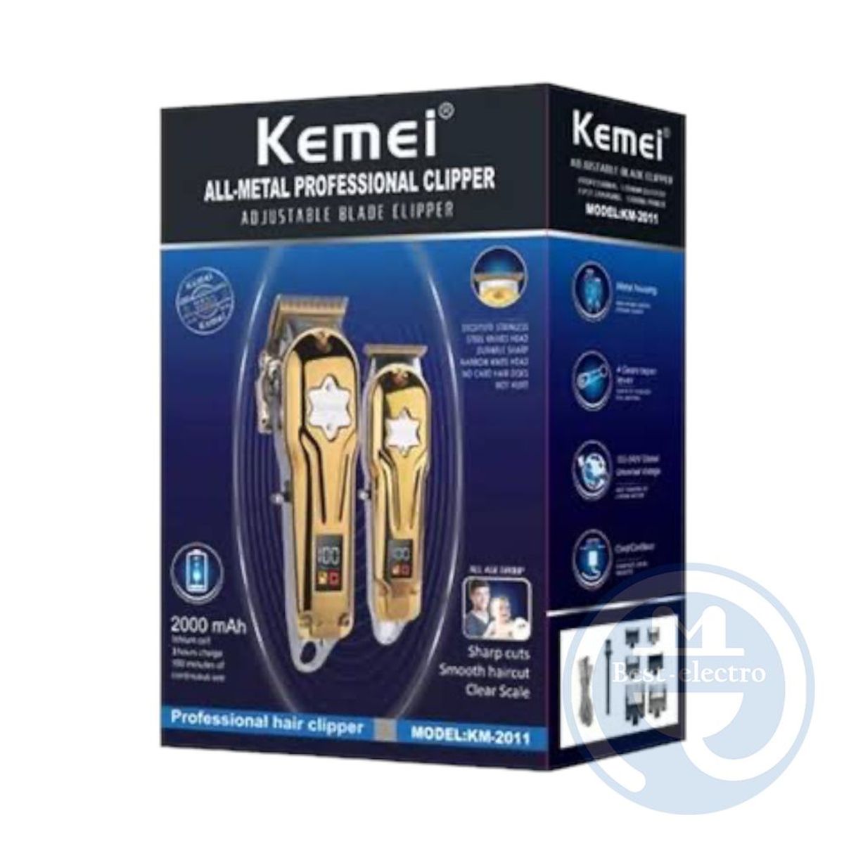 KEMEI - Combo Kemei Digital Cortadora y Trimmer KM-2011