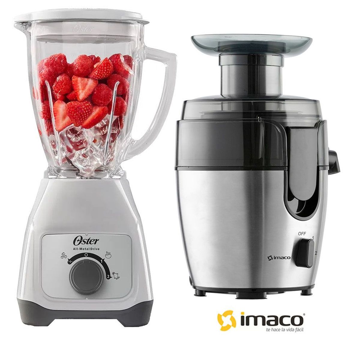 OSTER - Licuadora Oster BLSTKAGWRD + Extractor de Jugo Imaco JE600