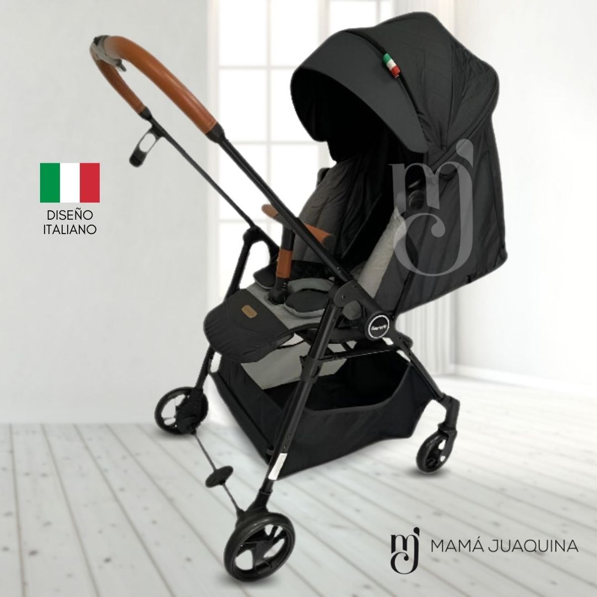 Baby - Coche Cuna de Lujo «FELICI AMORE» Black
