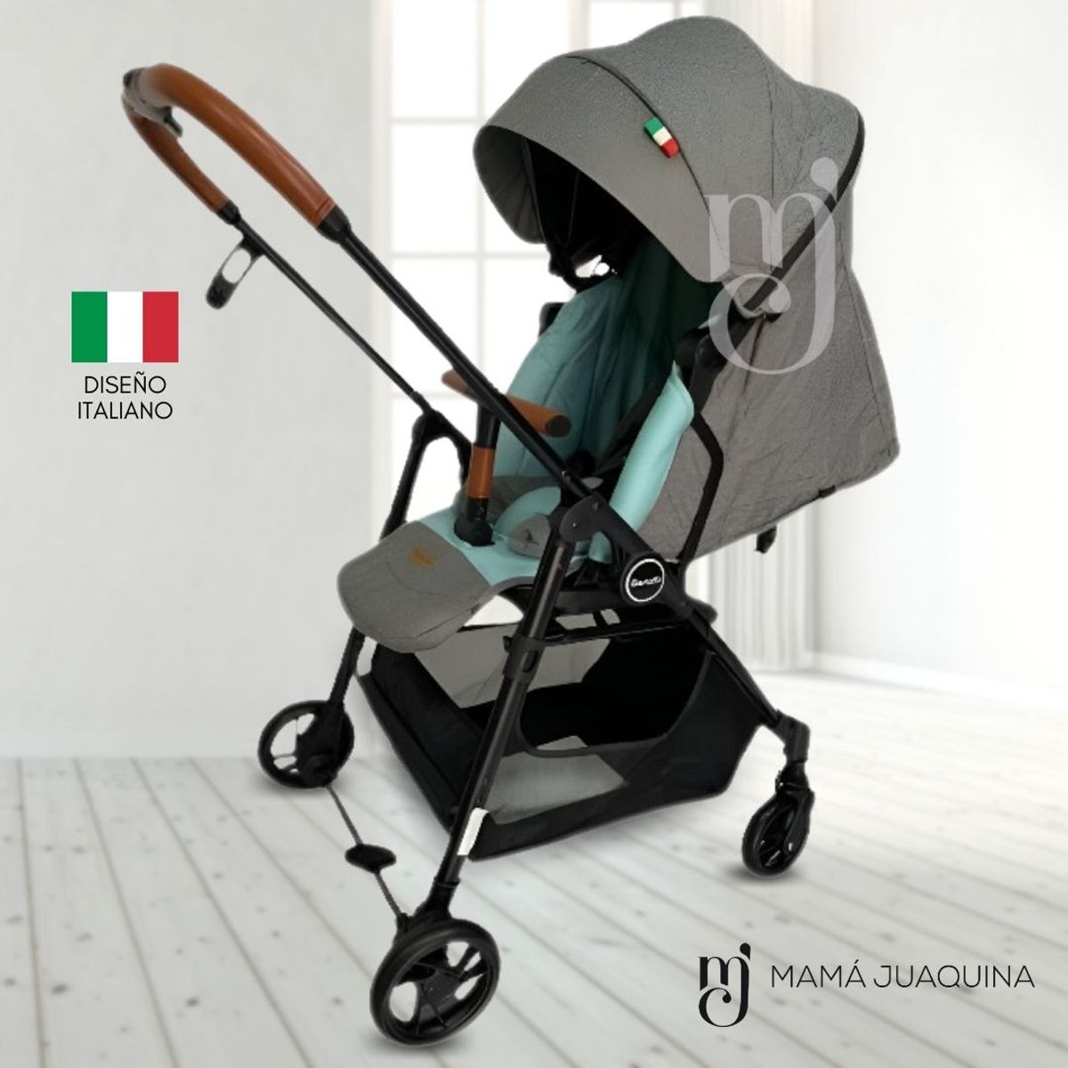 Baby - Coche Cuna de Lujo «FELICI AMORE» Gray
