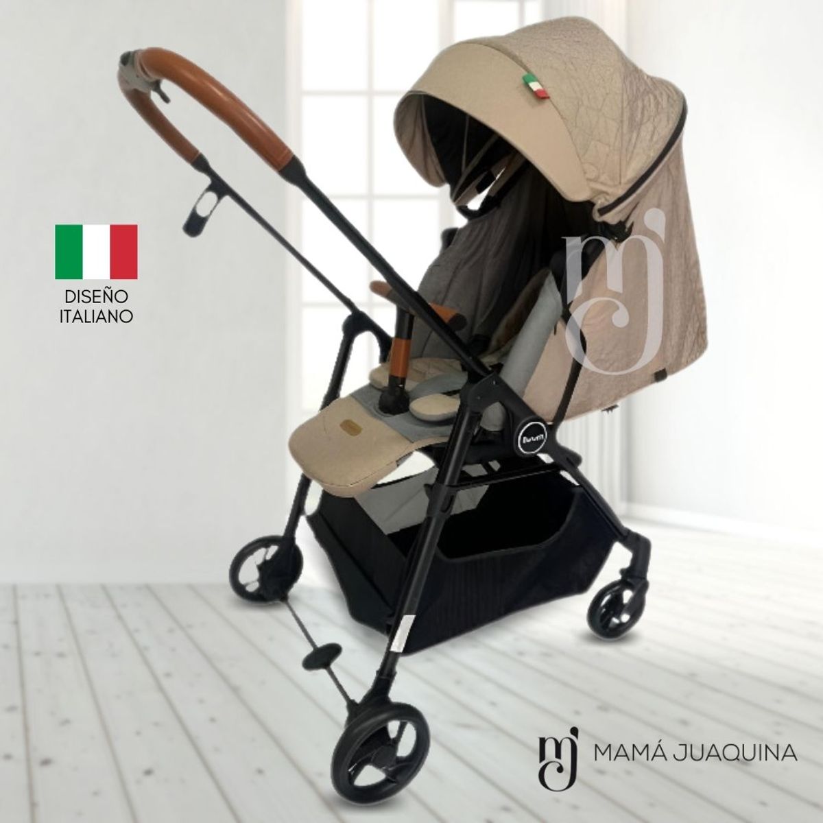 BABY - Coche Cuna de Lujo «FELICI AMORE» Beige