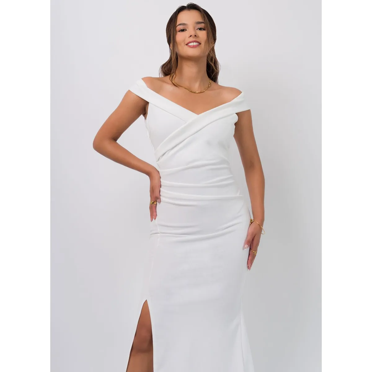 DOLCATTA - Vestido Vivianne - Ivory Color - Dolcatta