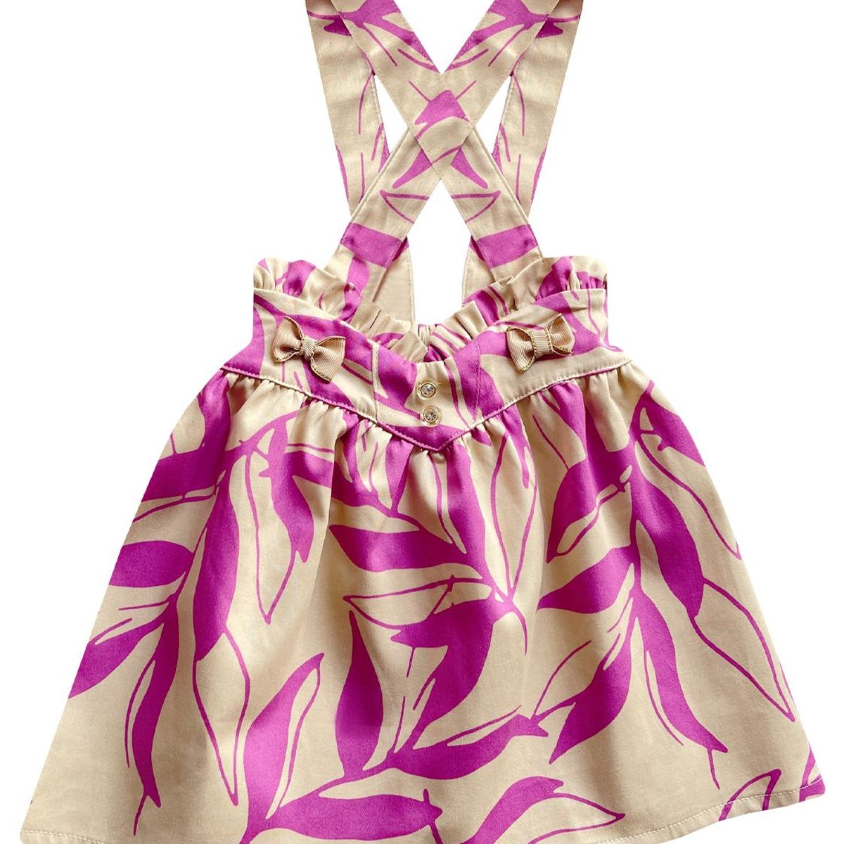 KIDS MASHMELO - Jumper para Niña con Pretina de Corazón y Volante Kids Mashmelo”