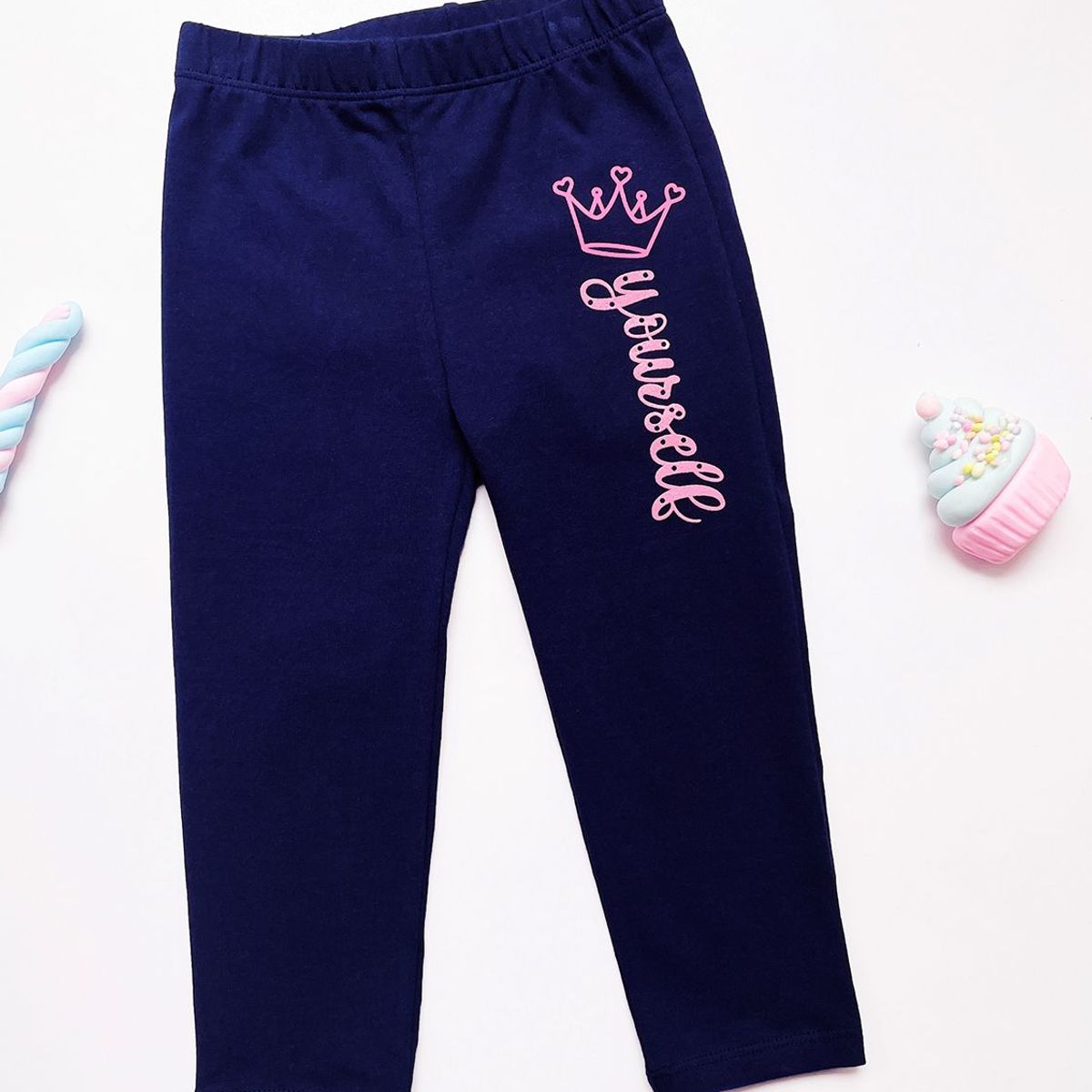 KIDS MASHMELO - Leggin para Niña con Estampado Corona Kids Mashmelo