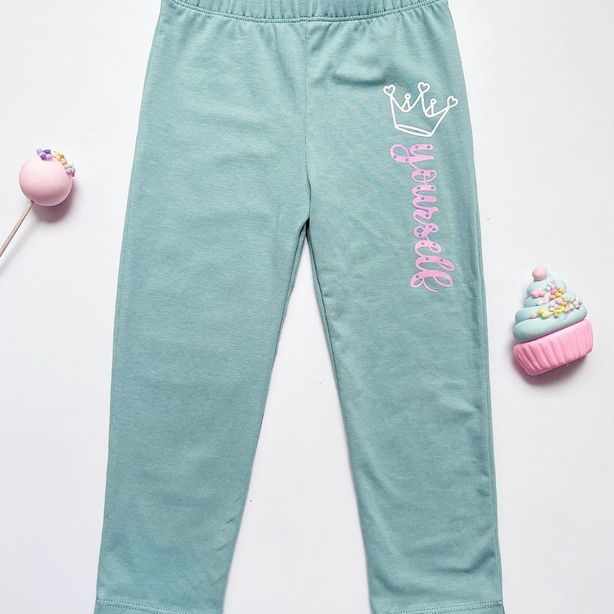 KIDS MASHMELO - Leggin para Niña con Estampado Corona Kids Mashmelo