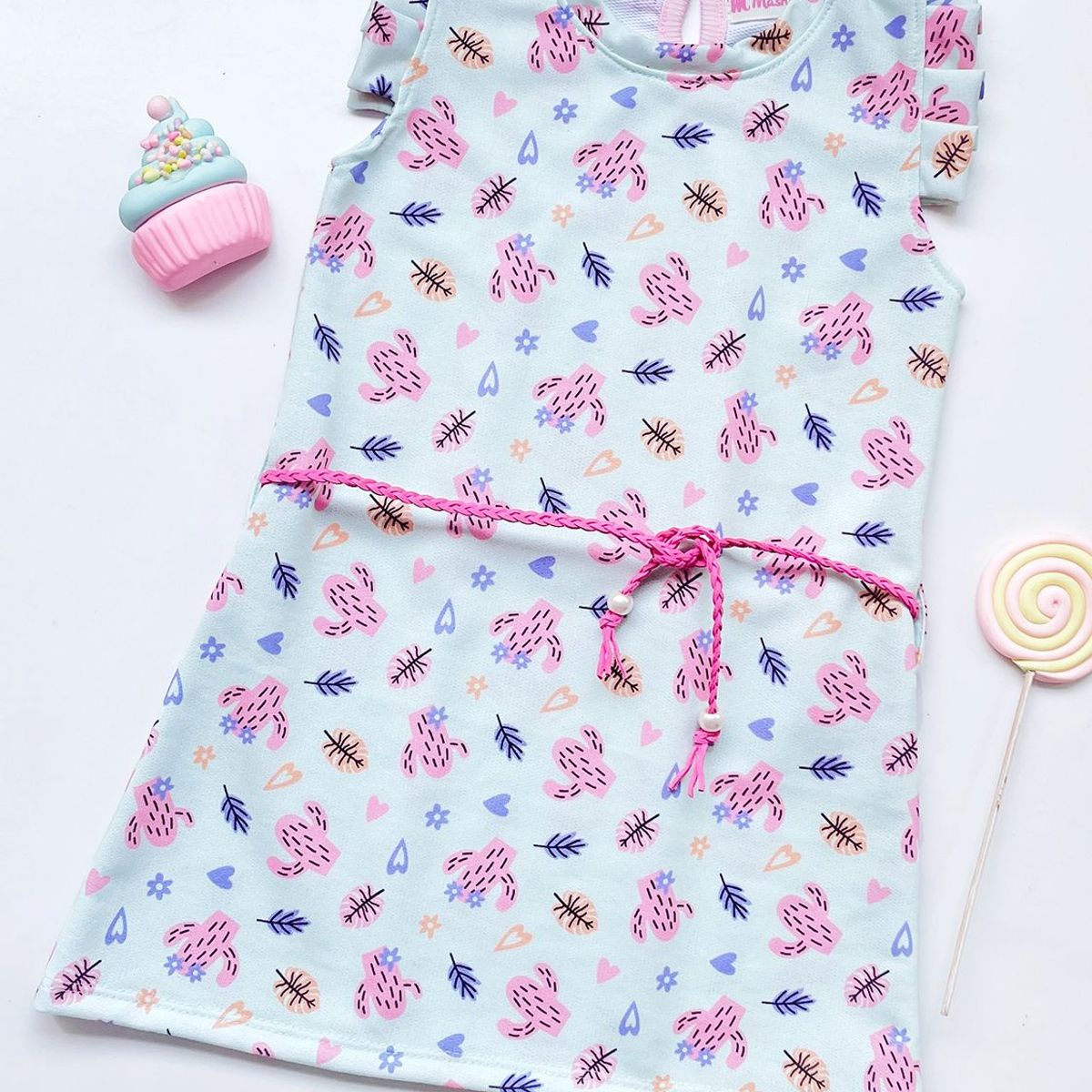 KIDS MASHMELO - Vestido en Jersey Estampado para niña Kids Mashmelo