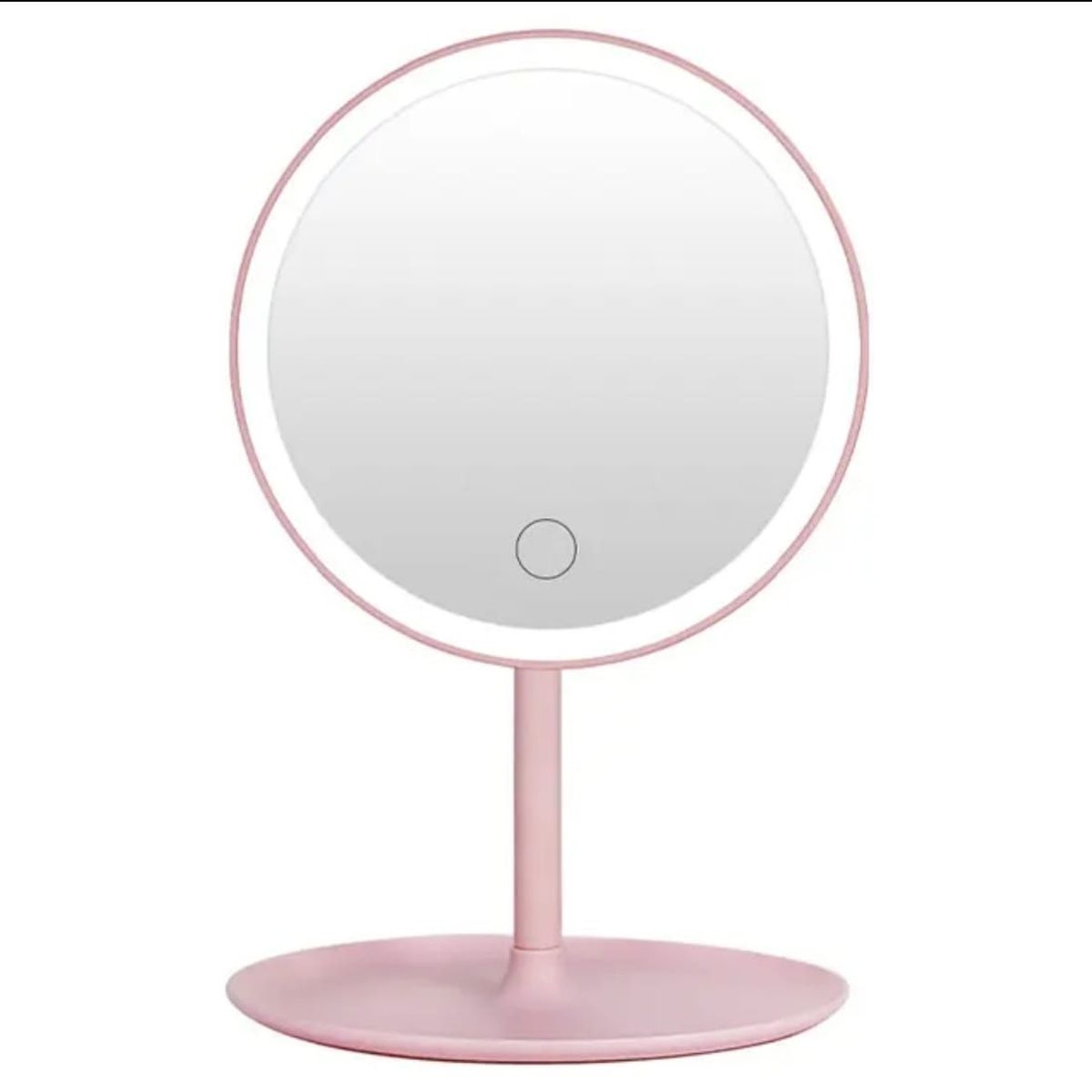 GENERICO - Espejo de maquillaje giratorio con luz LED