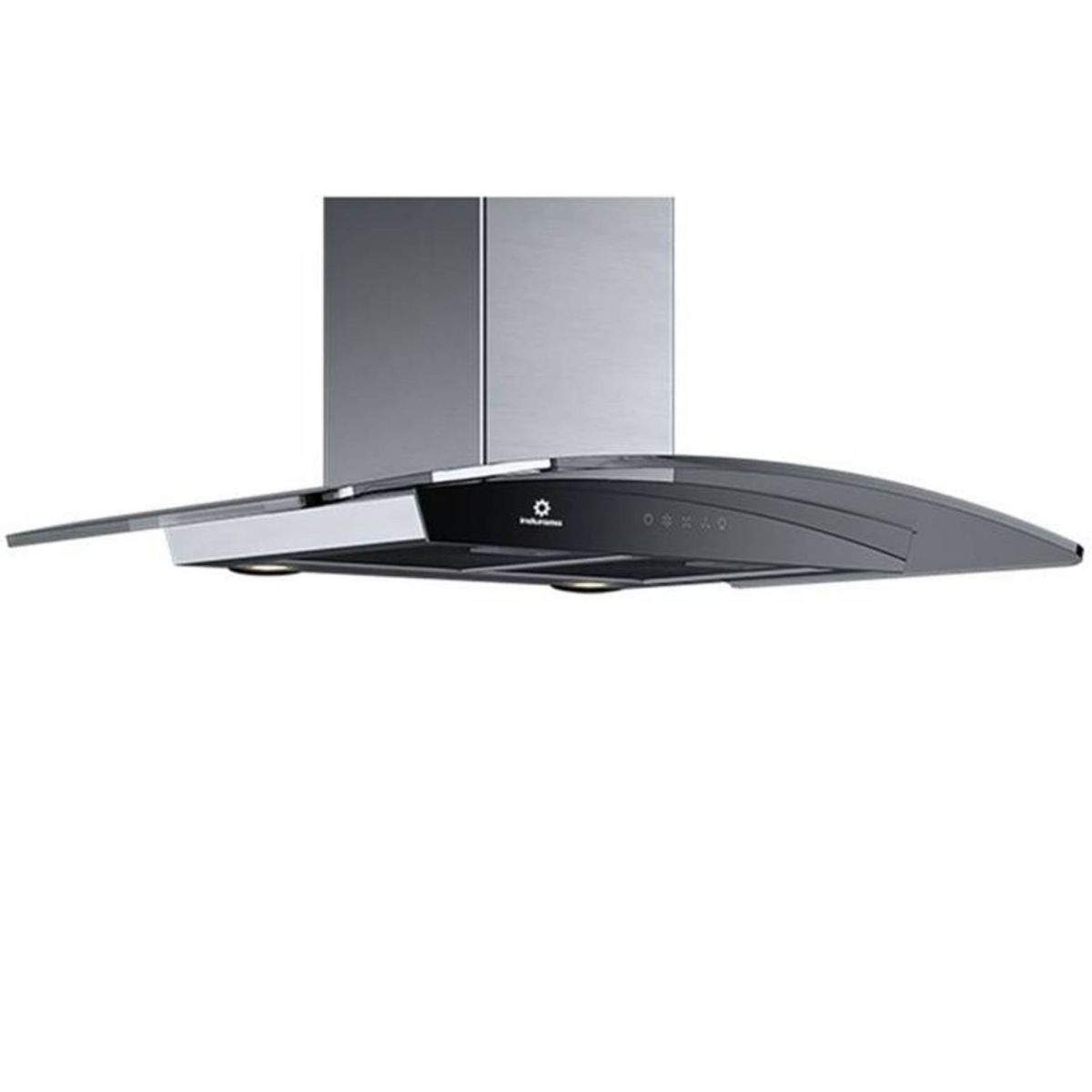 INDURAMA - CAMPANA EXTRACTORA DECORATIVA TIPO CHIMENEA  CEI-90NEVC