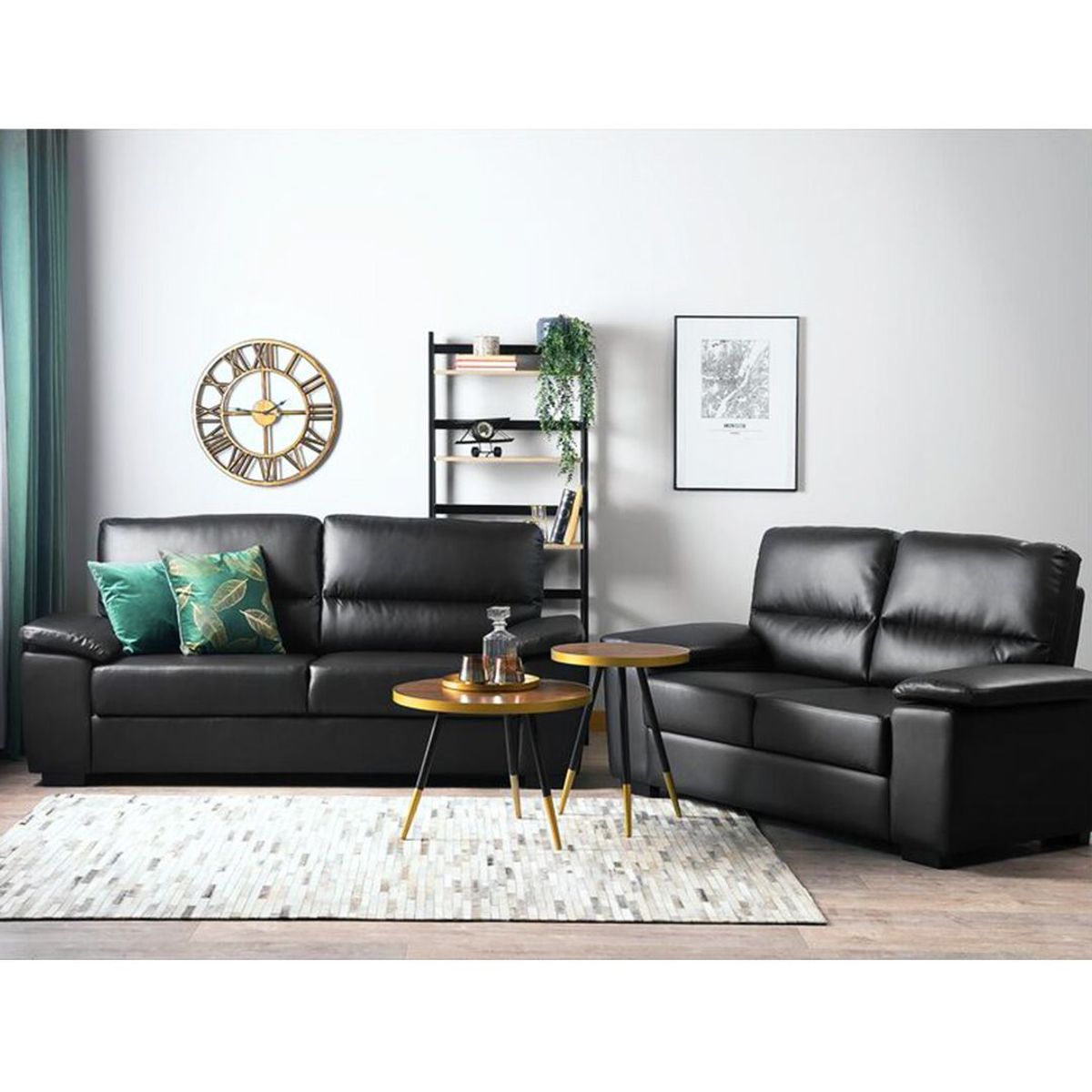 GENERICO - Juego de sala Fenes Negro