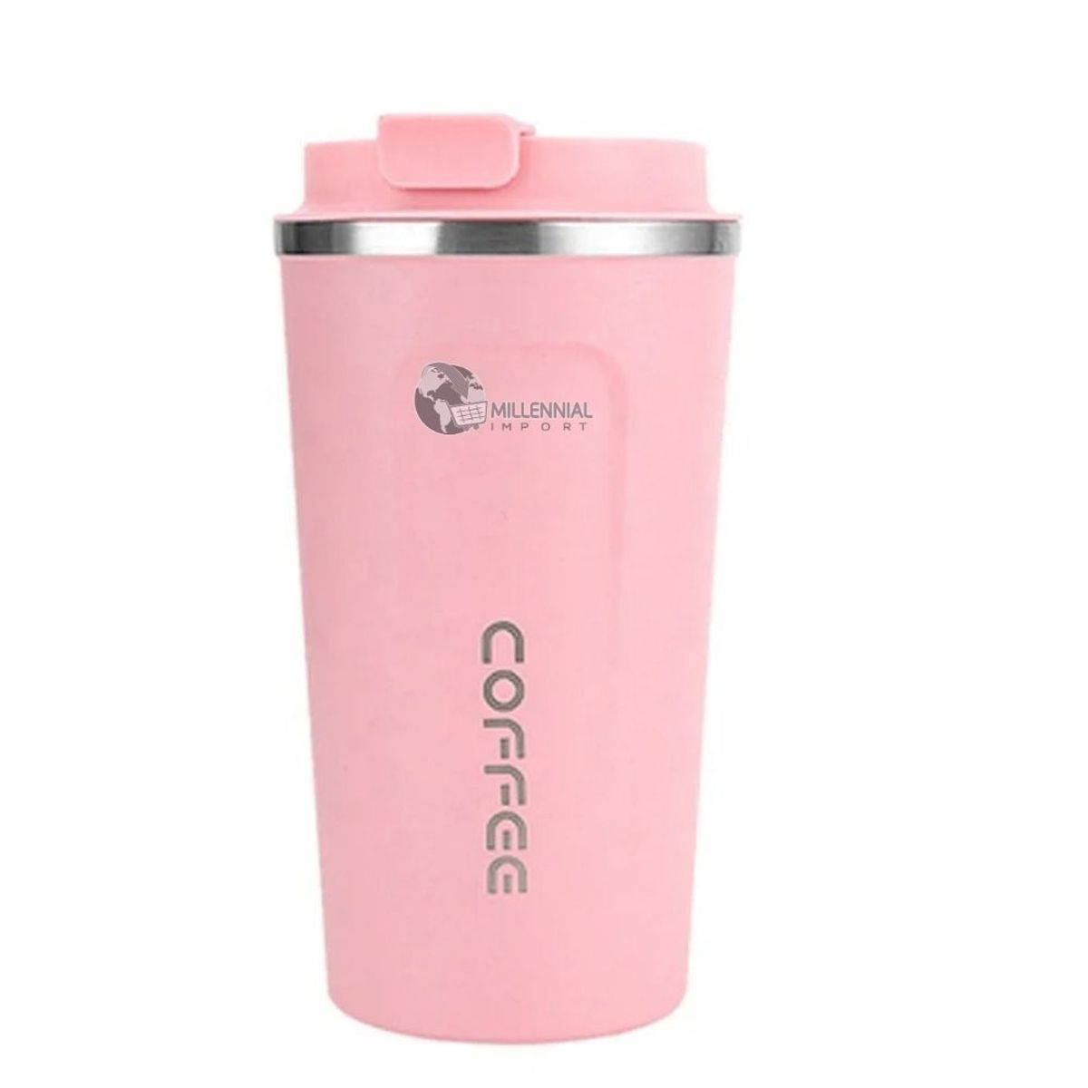 GENERICO - Vaso Térmico Con Control De Temp C° De Acero 510 ml Color para Dama