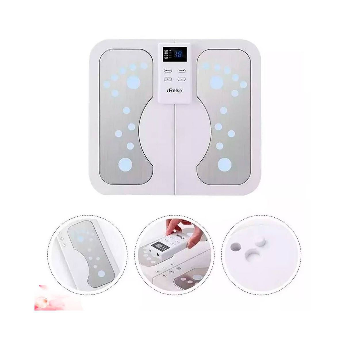 GENERICO - ELECTRO MASAJEADOR DE PIE Y CUERPO CON PARCHES