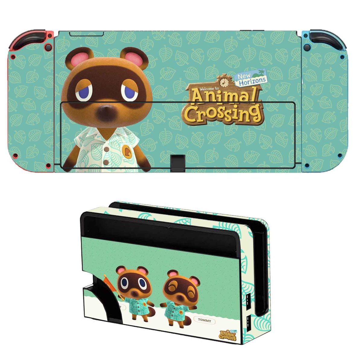 GENERICO - Skin Adhesivo Nintendo Switch Oled Edicion Animal Crossing.