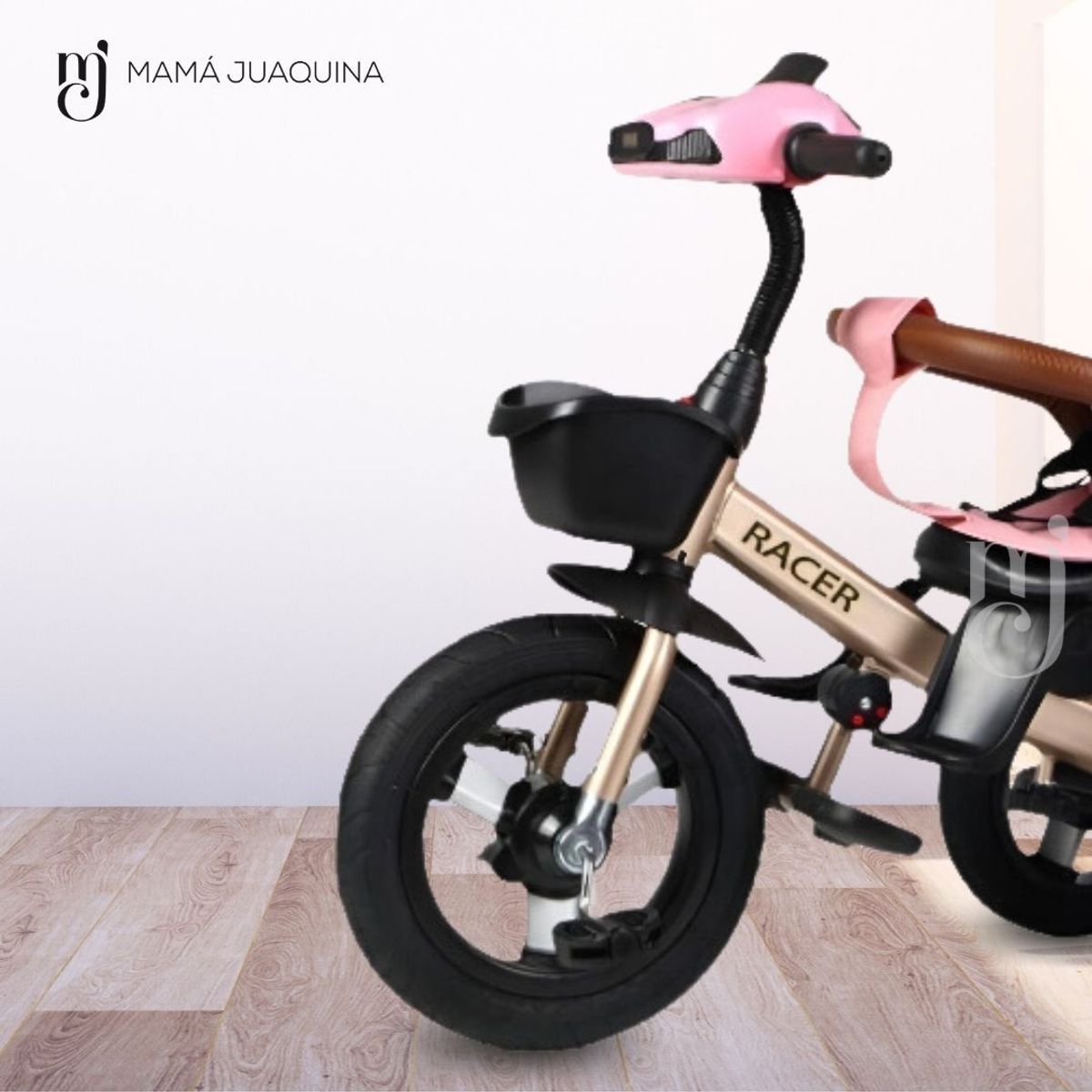 VOYAGE - Triciclo Guiador para Niños «LAURENT» Light Pink