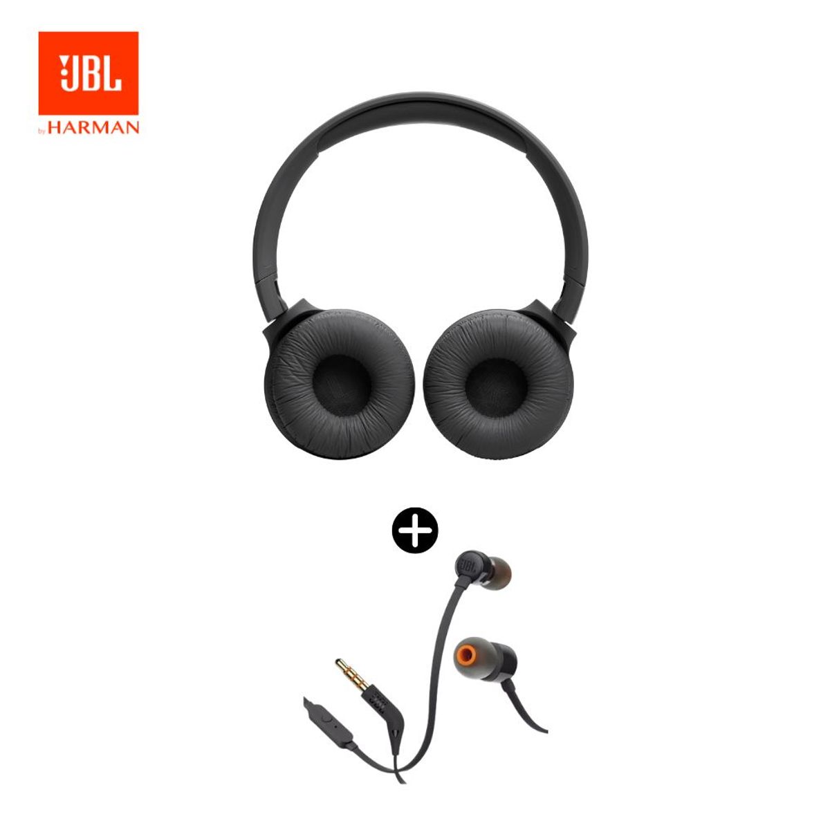 JBL - JBL Combo Especial JBL Tune 110 Cable + Tune 520BT Hasta 57 Hrs -Negro