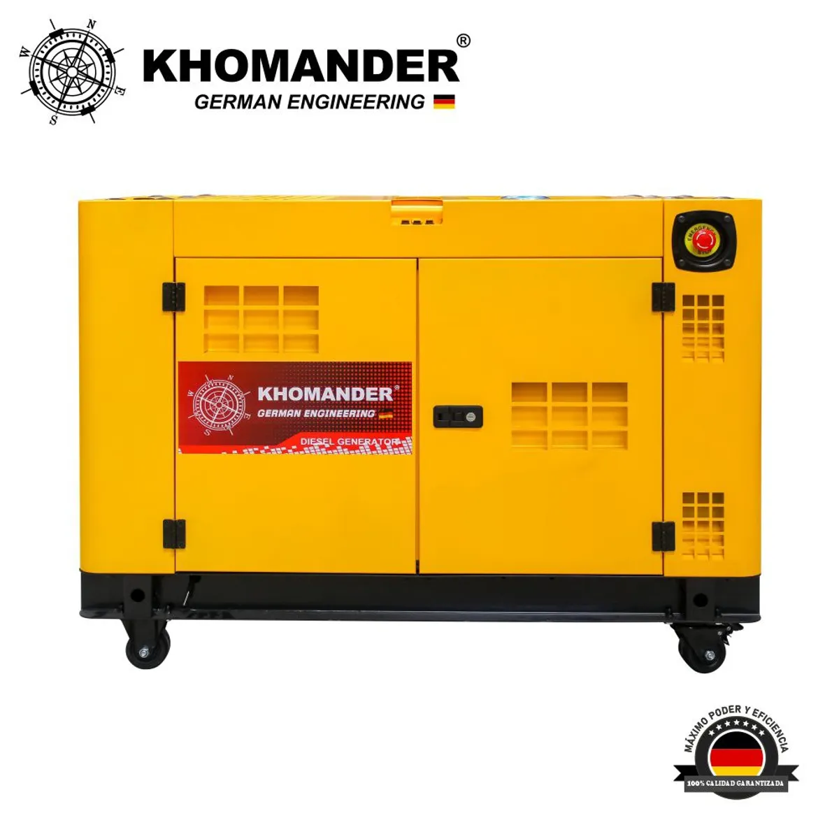 KHOMANDER - GENERADOR PETROLERO ENCAPSULADO 12KW MONOFASICO 220V  - KHOMANDER