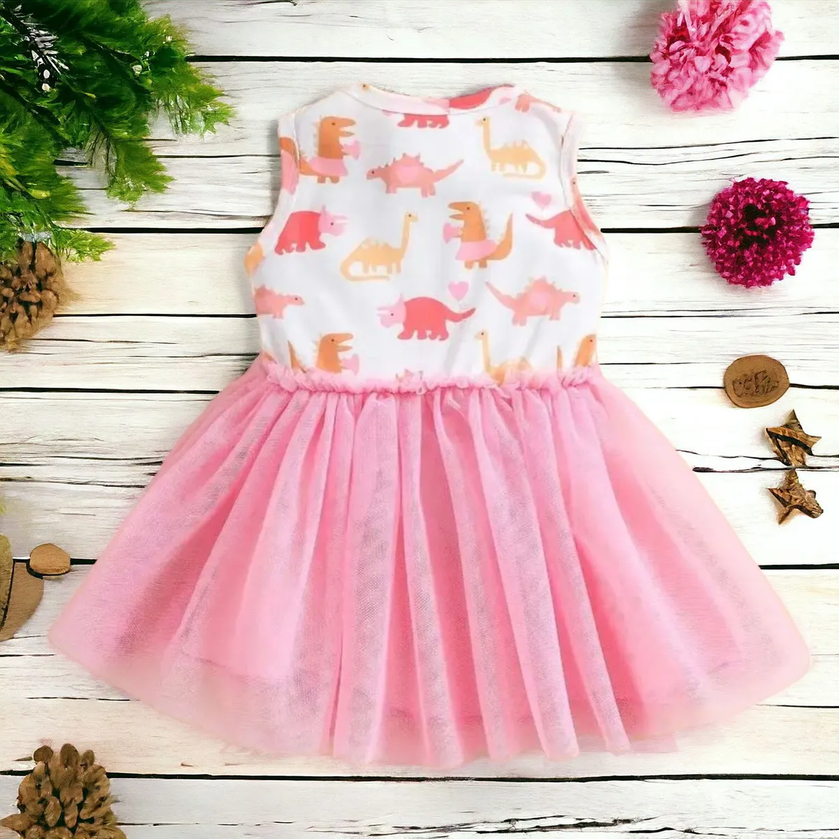 GENERICO - Vestido de Niña Bebe Safari Dinosaurios