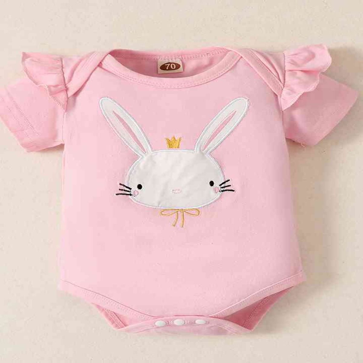 GENERICO - Vestido de Niña Bebe Conejito de 3 Piezas ( Boddy + Tutu + Vincha )