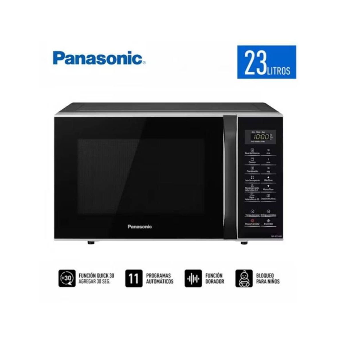 PANASONIC - Horno Microondas Panasonic 23Lt Nn-Gt34Jbrpk - Negro
