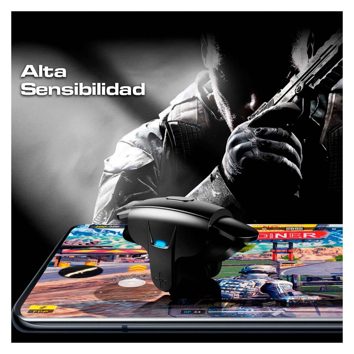 MEMO - Gatillos Para Celular L1 R1 Electromagnéticos y Dedales AK05 Memo