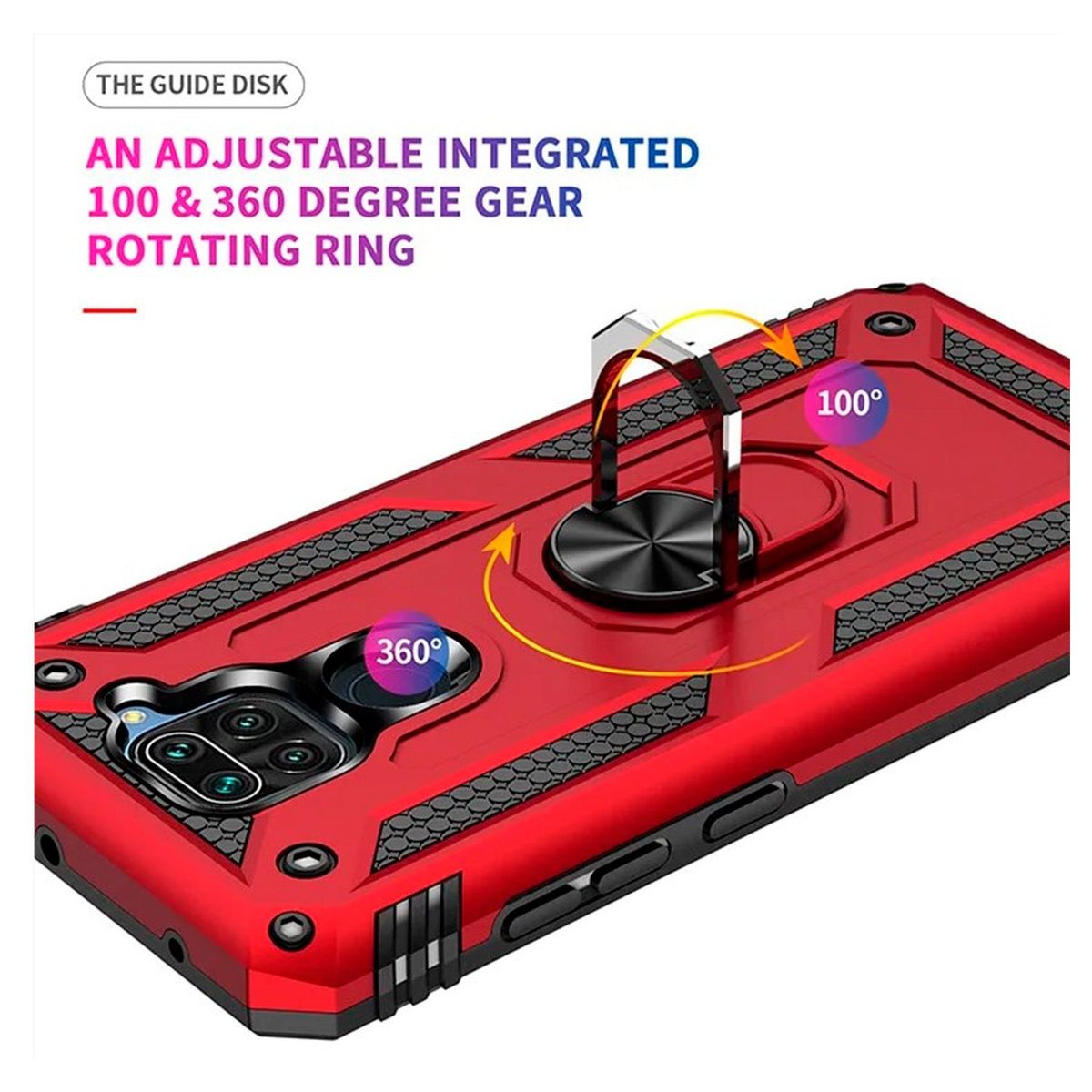 GENERICO - Case armor xiaomi redmi note 9 negro