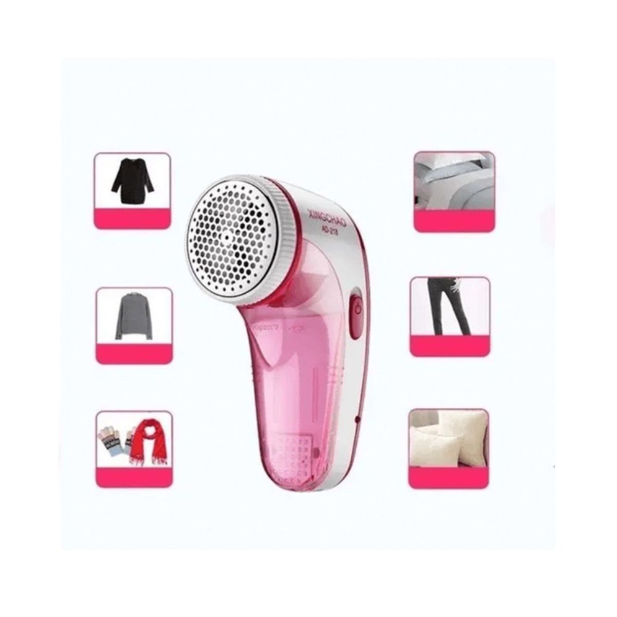 GENERICO - Removedor de pelusas de mascotas eléctrico para ropa rosado