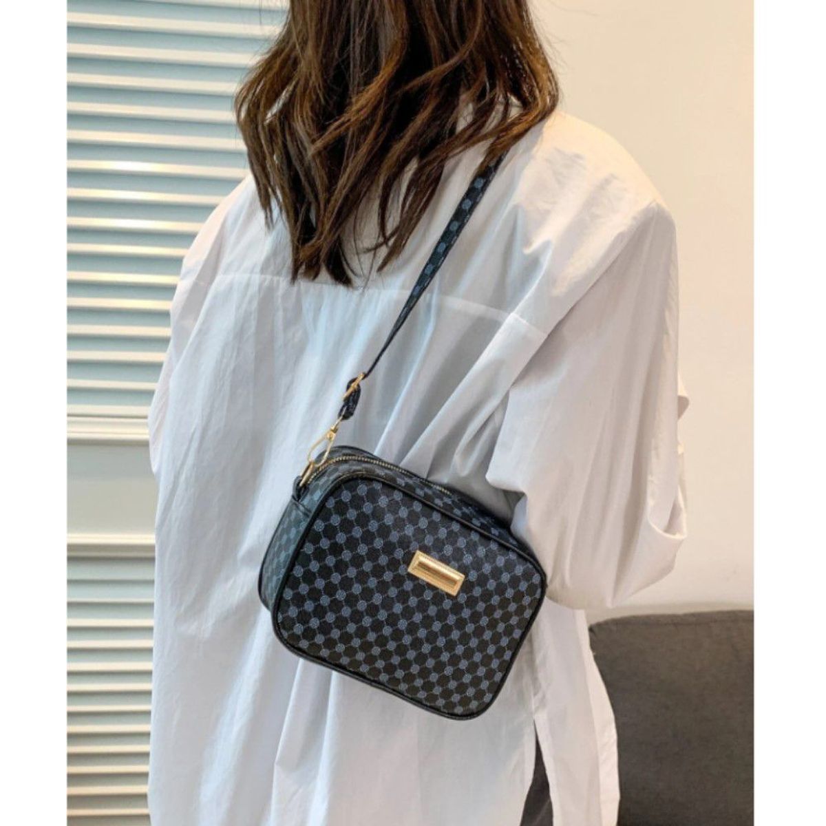 INSPIRA MARKET - Bolso Cartera Bandolera con estampado 20x13x5 cm