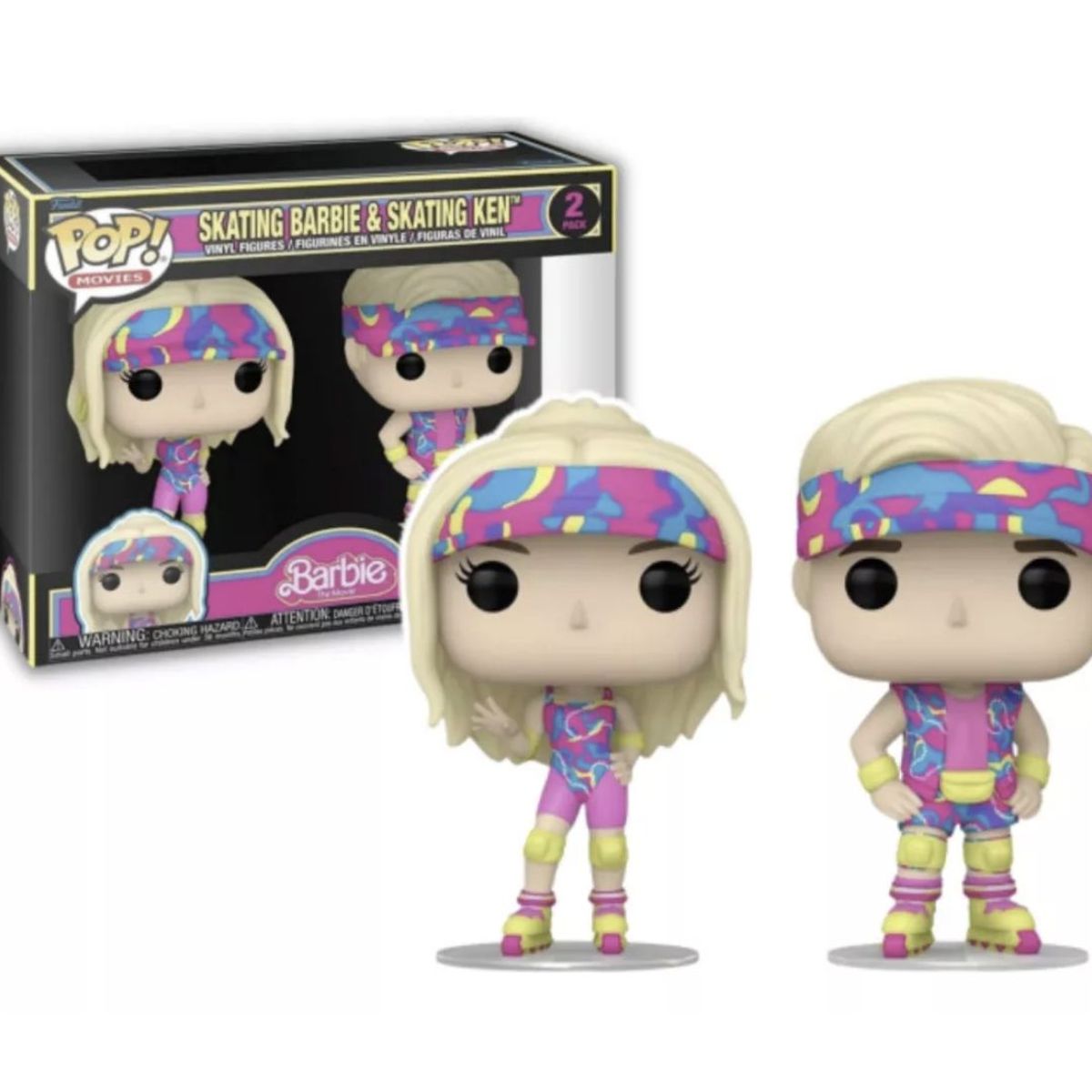 FUNKO - Barbie Y Ken Skating Funko Pop 2pack En Patines Blacklight