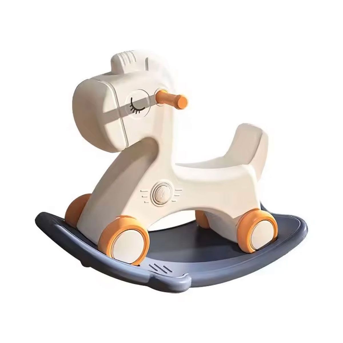 VOLTERETAS - Caballito Balancín Naranja con Azul para Niños