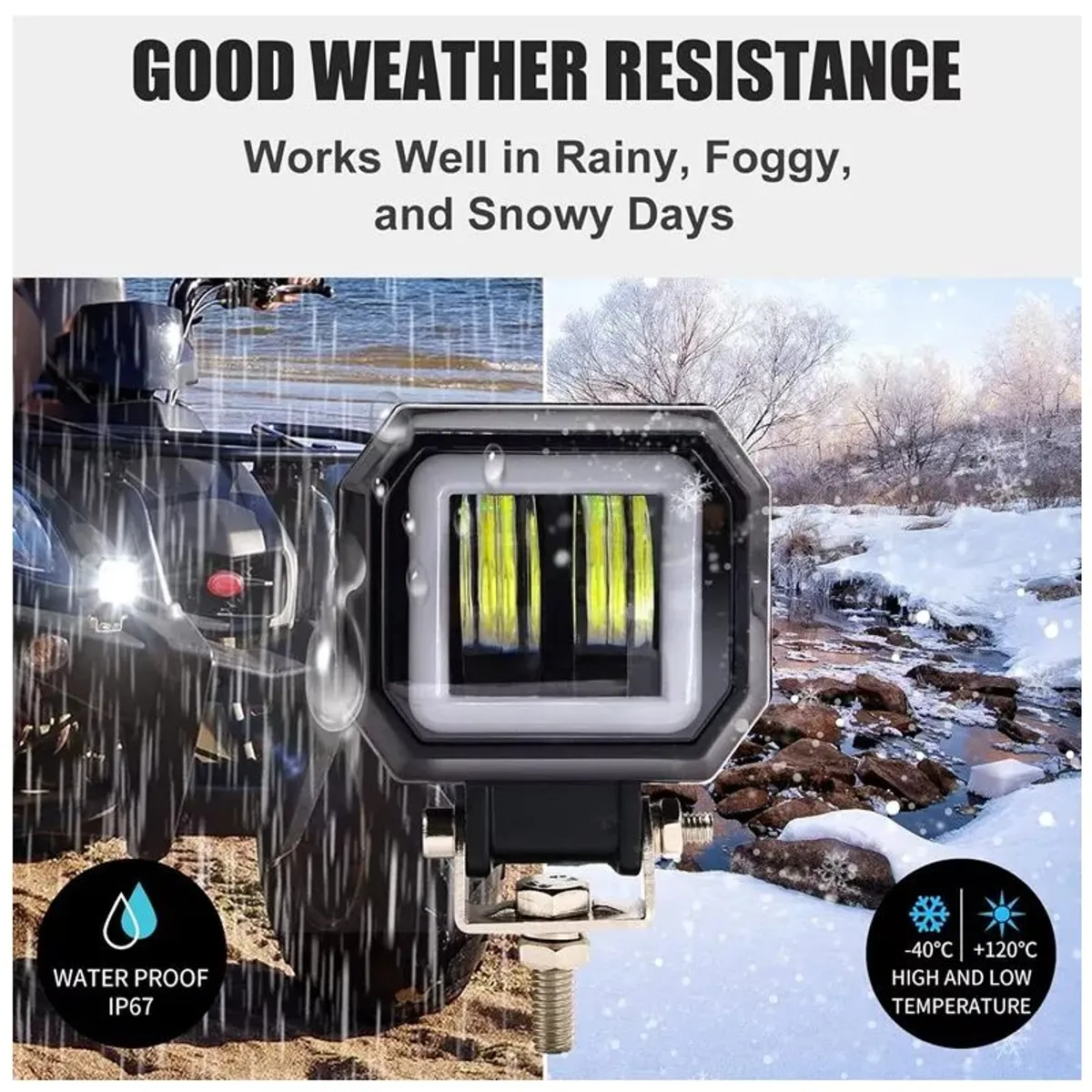 GENERICO - Faro Auxiliar Motocicleta Led Exploradoras Ojo De Ángel Moto